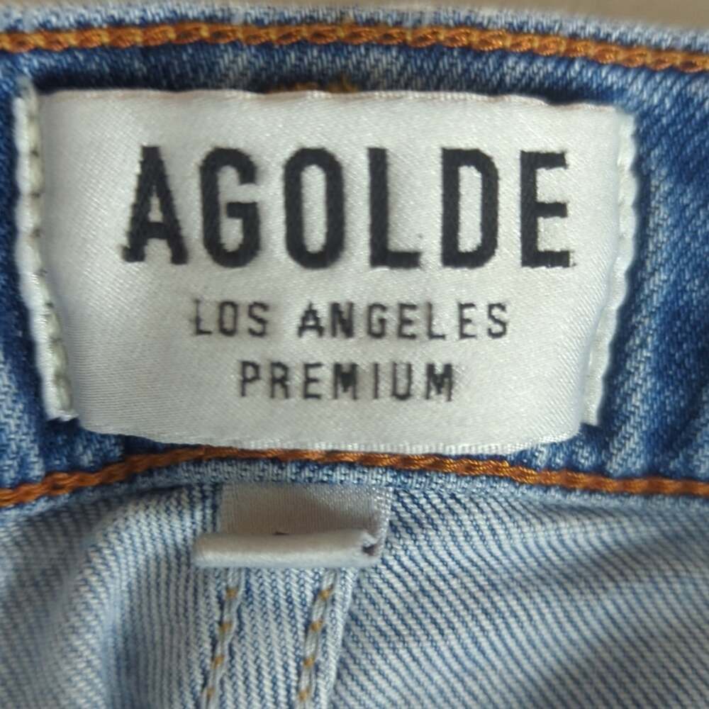 Agolde Distressed High Rise Cropped Jeans - Picture 10 of 12